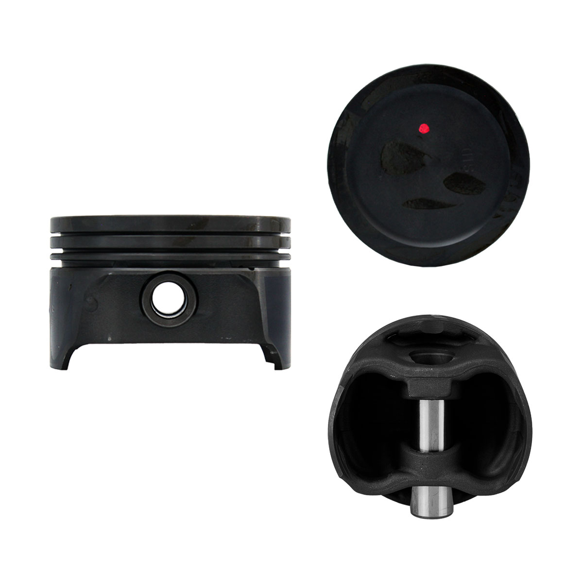 Juego De Pistones (4 Cil.) > Ranuras 1.2 X 1.5 X 2.5, Diam. 84.80 Mm/ 3.341 In, Dist. Comp. 28.00 Mm/ 1.102 In, Acabado Fosfatado, Sin Seguros > 83-01