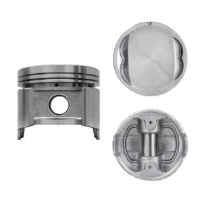 Juego De Pistones (4 Cil.) > Ranuras 1.5 X 1.5 X 4.0, Diam. 87.00 Mm/ 3.425 In, Dist. Comp. 35.20 Mm/ 1.385 In, Acabado Brillante, Cabeza Con Cazuela,