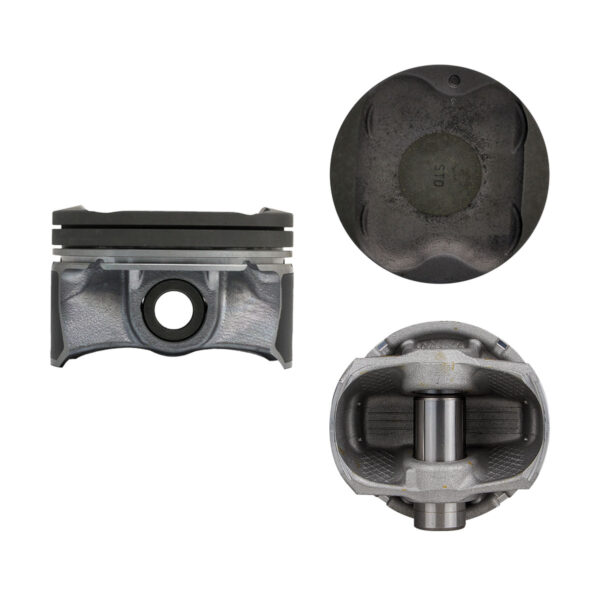 Juego De Pistones (4 Cil.) > Ranuras 1.2 X 1.0 X 2.0, Diam. 79.70 Mm/ 3.138 In, Dist. Comp. 30.66 Mm/ 1.207 In, Acabado Brillante, Cabeza Y Ranura De