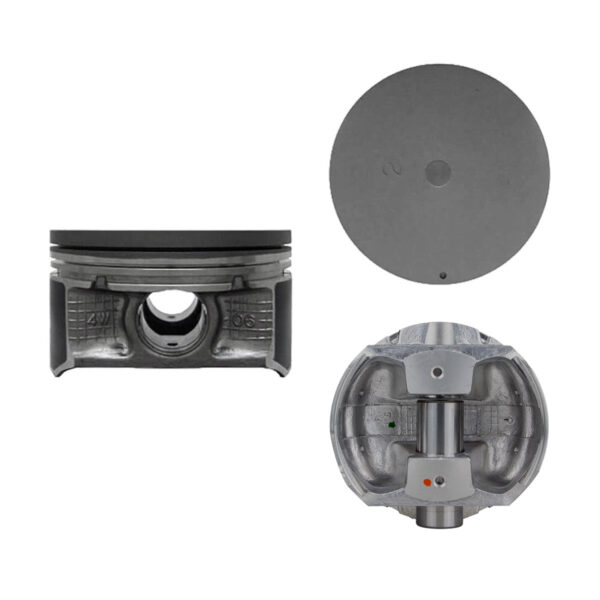 Juego De Pistones (6 Cil.) > Ranuras 1.2 X 1.2 X 2.5, Diam. 95.50 Mm/ 3.760 In, Dist. Comp. 29.60 Mm/ 1.165 In, Acabado Brillante, Cabeza Y Ranura De