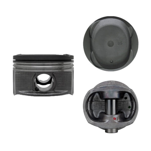 Juego De Pistones (4 Cil.) > Ranuras 1.2 X 1.2 X 2.0, Diam. 88.50 Mm/ 3.484 In, Dist. Comp. 35.80 Mm/ 1.409 In, Acabado Brillante, Cabeza Con Cazuela,