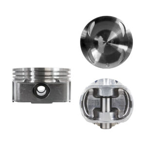 Juego De Pistones (8 Cil.) > Ranuras 1.5 X 1.5 X 2.5, Diam. 98.00 Mm/ 3.858 In, Dist. Comp. 31.60 Mm/ 1.244 In, Acabado Brillante, Cabeza Y Ranura De