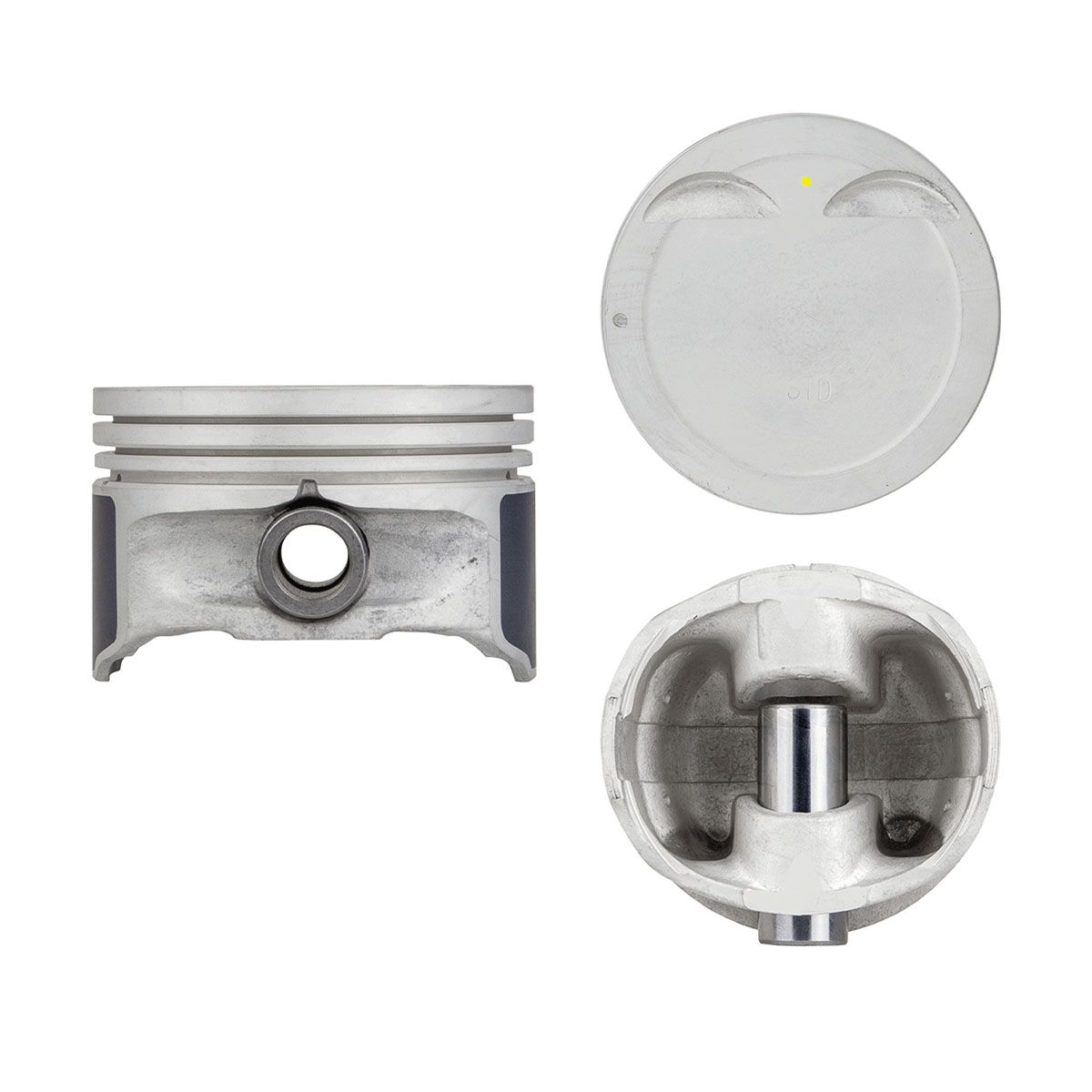 Juego De Pistones (4 Cil.) > Ranuras 1.2 X 1.2 X 2.0, Diam. 76.50 Mm/ 3.012 In, Dist. Comp. 28.10 Mm/ 1.106 In, Acabado Anodizado, Sin Seguros > 83-11