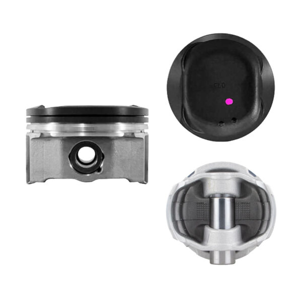 Juego De Pistones (4 Cil.) > Ranuras 1.0 X 1.0 X 2.0, Diam. 88.50 Mm/ 3.484 In, Dist. Comp. 35.80 Mm/ 1.409 In, Acabado Brillante, Cabeza Con Cazuela,