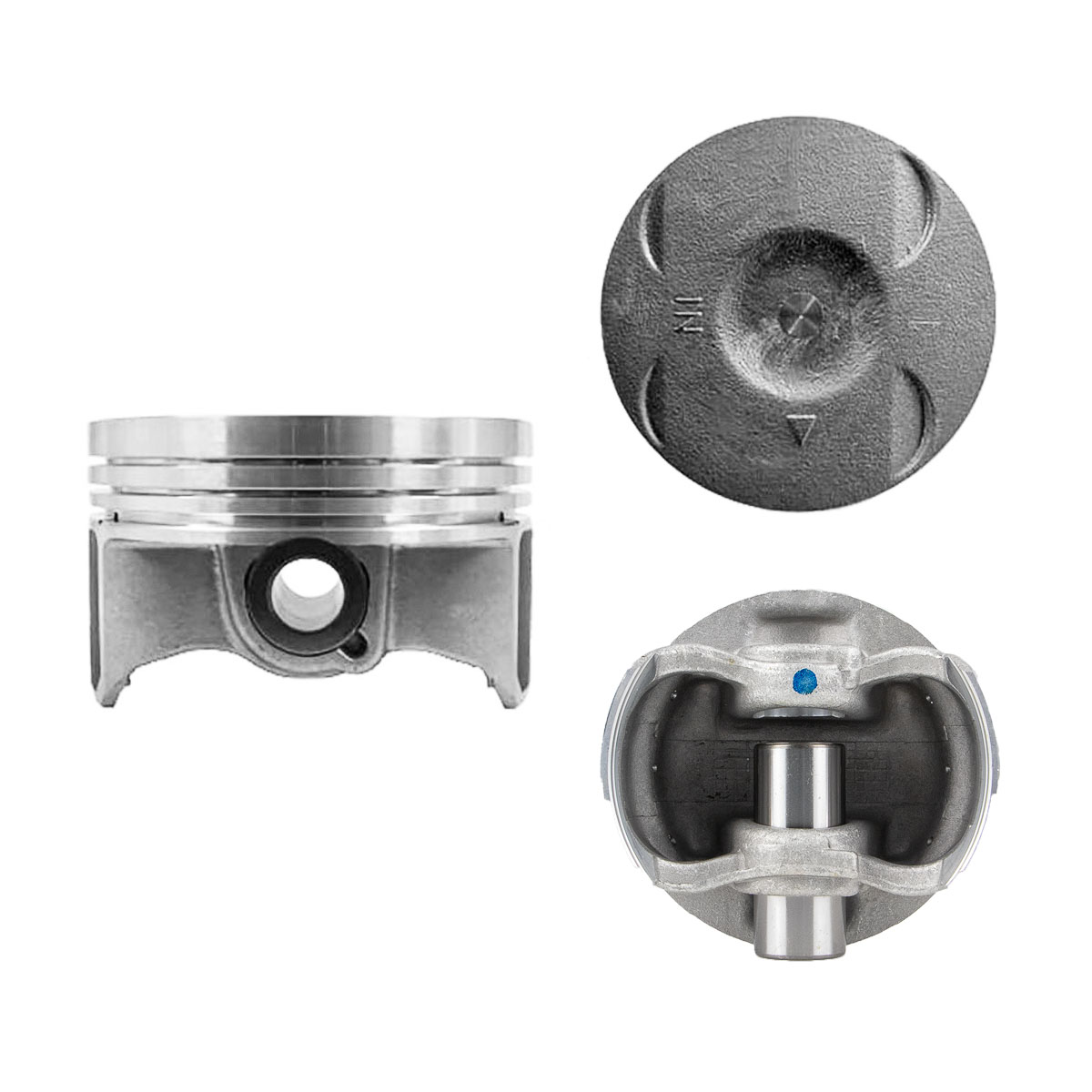Juego De Pistones (4 Cil.) > Ranuras 1.2 X 1.2 X 2.0, Diam. 81.00 Mm/ 3.189 In, Dist. Comp. 28.88 Mm/ 1.137 In, Acabado Brillante, Con Seguros > 83-12