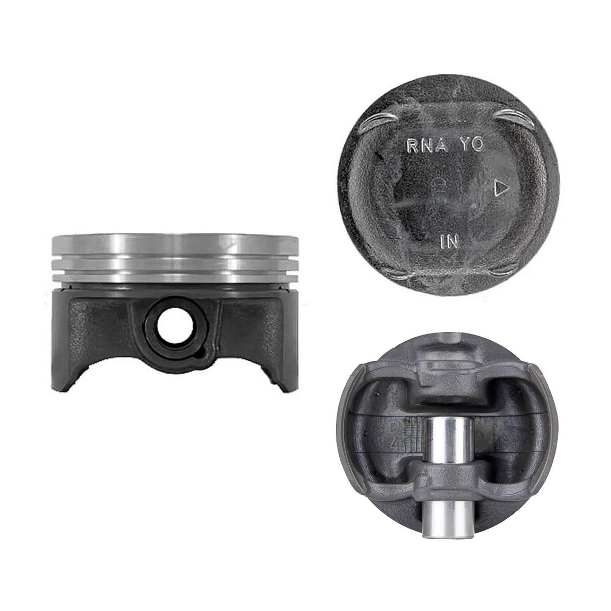 Juego De Pistones (4 Cil.) > Ranuras 1.2 X 1.2 X 2.0, Diam. 81.00 Mm/ 3.189 In, Dist. Comp. 28.82 Mm/ 1.134 In, Acabado Brillante, Sin Seguros > 83-12
