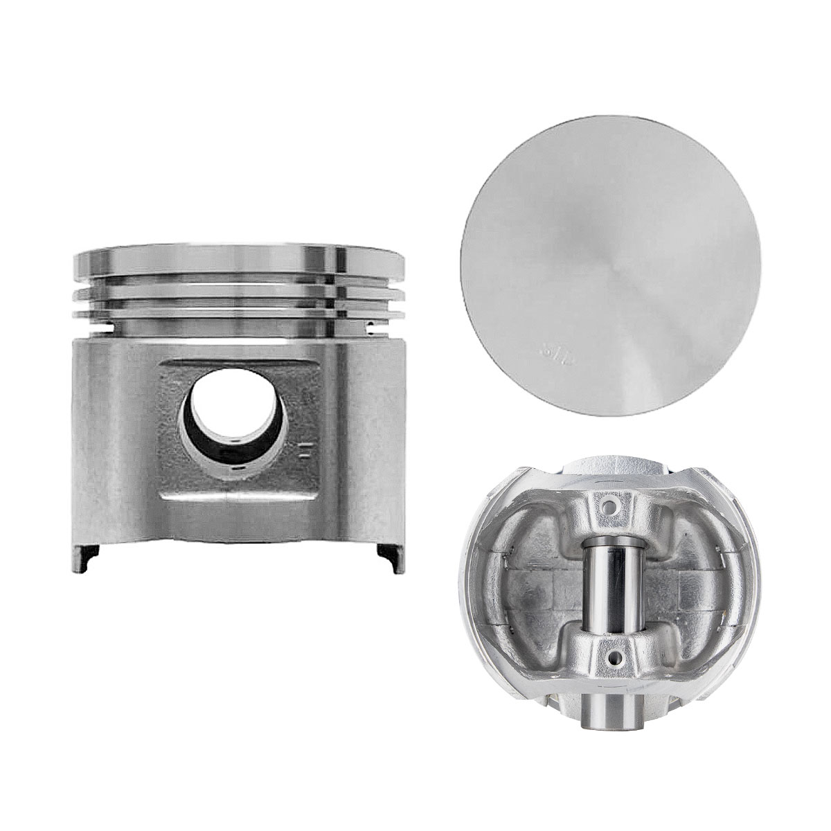 Juego De Pistones (4 Cil.) > Ranuras 1.2 X 1.5 X 4.0, Diam. 80.00 Mm/ 3.150 In, Dist. Comp. 36.20 Mm/ 1.425 In, Acabado Brillante, Con Seguros > 83-13