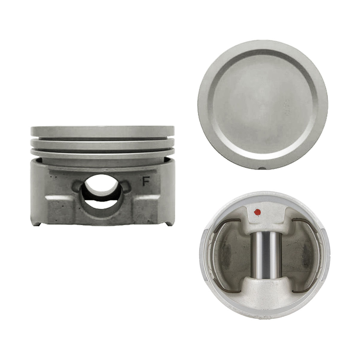Juego De Pistones (6 Cil.) > Ranuras 1.5 X 1.5 X 4.0, Diam. 89.00 Mm/ 3.504 In, Dist. Comp. 37.10 Mm/ 1.461 In, Acabado Anodizado, Sin Seguros > 83-14