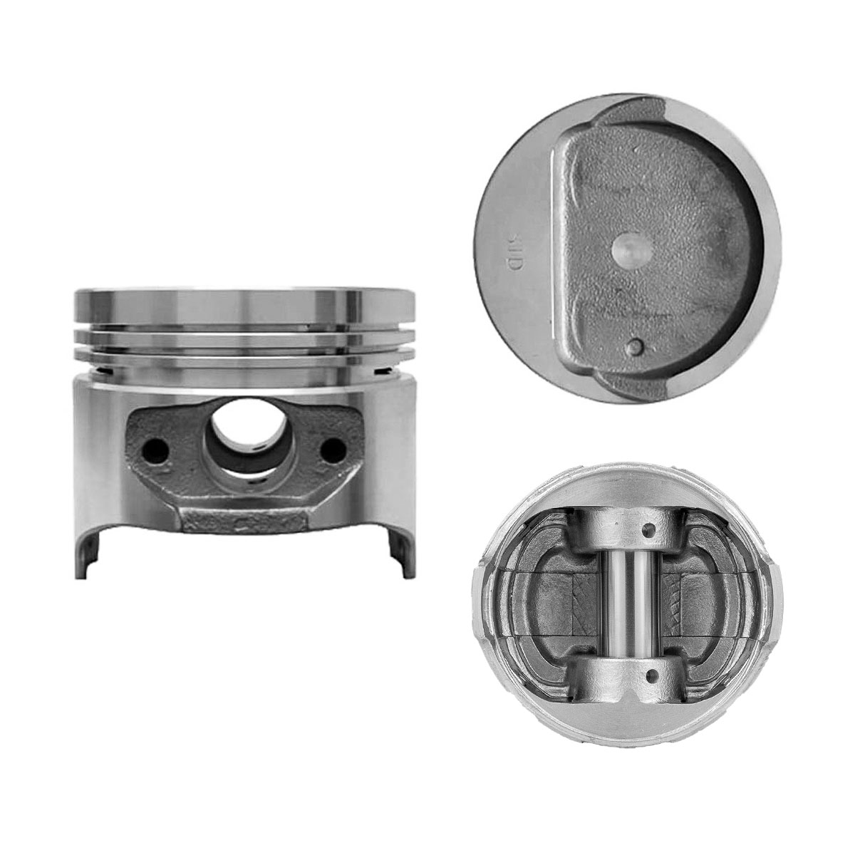 Juego De Pistones (4 Cil.) > Ranuras 1.5 X 1.5 X 4.0, Diam. 84.00 Mm/ 3.307 In, Dist. Comp. 34.00 Mm/ 1.338 In, Acabado Brillante, Sin Seguros > 83-15
