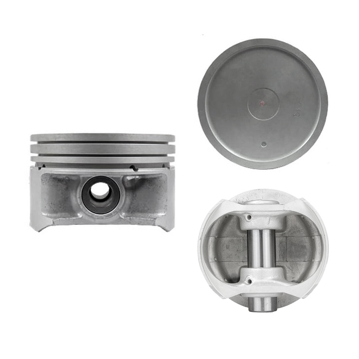 Juego De Pistones (4 Cil.) > Ranuras 1.2 X 1.2 X 2.5, Diam. 81.50 Mm/ 3.208 In, Dist. Comp. 30.00 Mm/ 1.181 In, Acabado Anodizado, Sin Seguros > 83-16