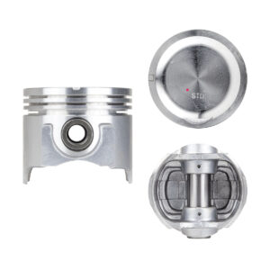 Juego De Pistones (6 Cil.) > Ranuras 2.0 X 2.0 X 4.0, Diam. 83.00 Mm/ 3.268 In, Dist. Comp. 33.00 Mm/ 1.299 In, Acabado Brillante, Cabeza Con Cazuela,