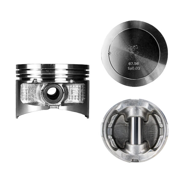 Juego De Pistones (4 Cil.) > Ranuras 1.2 X 1.2 X 3.0, Diam. 87.50 Mm/ 3.445 In, Dist. Comp. 31.50 Mm/ 1.240 In, Acabado Brillante, Sin Seguros > 83-21