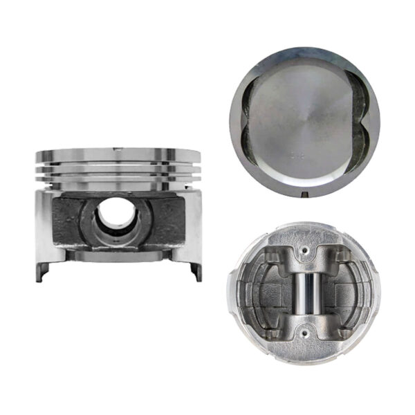 Juego De Pistones (4 Cil.) > Ranuras 1.5 X 1.5 X 4.0, Diam. 87.00 Mm/ 3.425 In, Dist. Comp. 32.00 Mm/ 1.260 In, Acabado Brillante, Cabeza Con Cazuela,