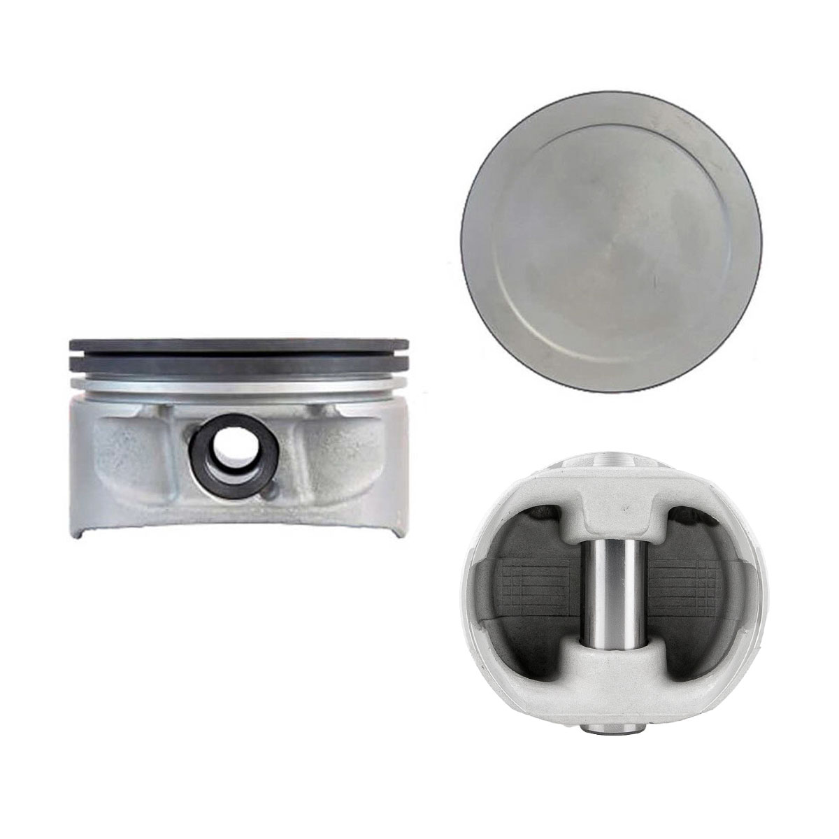Juego De Pistones (4 Cil.) > Ranuras 1.2 X 1.5 X 2.5, Diam. 86.00 Mm/ 3.386 In, Dist. Comp. 26.75 Mm/ 1.053 In, Acabado Anodizado, Con Seguros > 83-26
