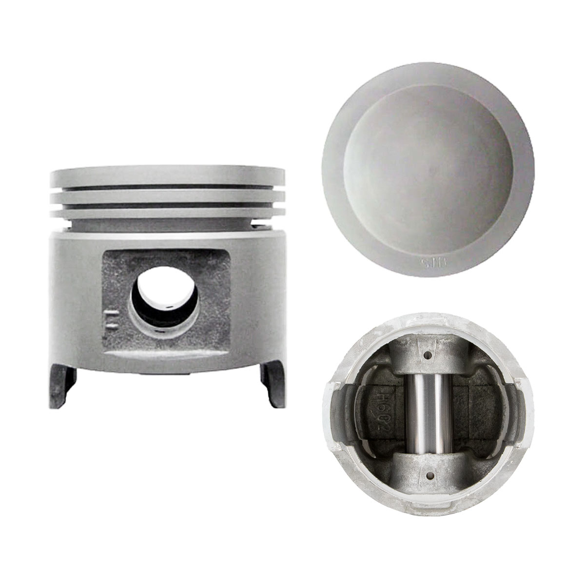 Juego De Pistones (4 Cil.) > Ranuras 1.5 X 1.5 X 4.0, Diam. 78.00 Mm/ 3.071 In, Dist. Comp. 38.50 Mm/ 1.515 In, Acabado Anodizado,, > 83-2816 00 Spq