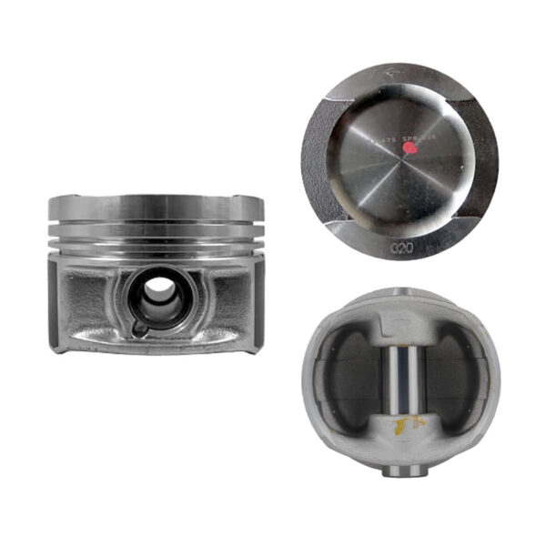 Juego De Pistones (4 Cil.) > Ranuras 1.2 X 1.5 X 2.0, Diam. 81.00 Mm/ 3.189 In, Dist. Comp. 32.70 Mm/ 1.287 In, Acabado Brillante, Cabeza Con Cazuela