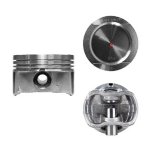 Juego De Pistones (4 Cil.) > Ranuras 1.2 X 1.5 X 2.0, Diam. 82.50 Mm/ 3.248 In, Dist. Comp. 29.40 Mm/ 1.157 In, Acabado Brillante, Cabeza Con Cazuela