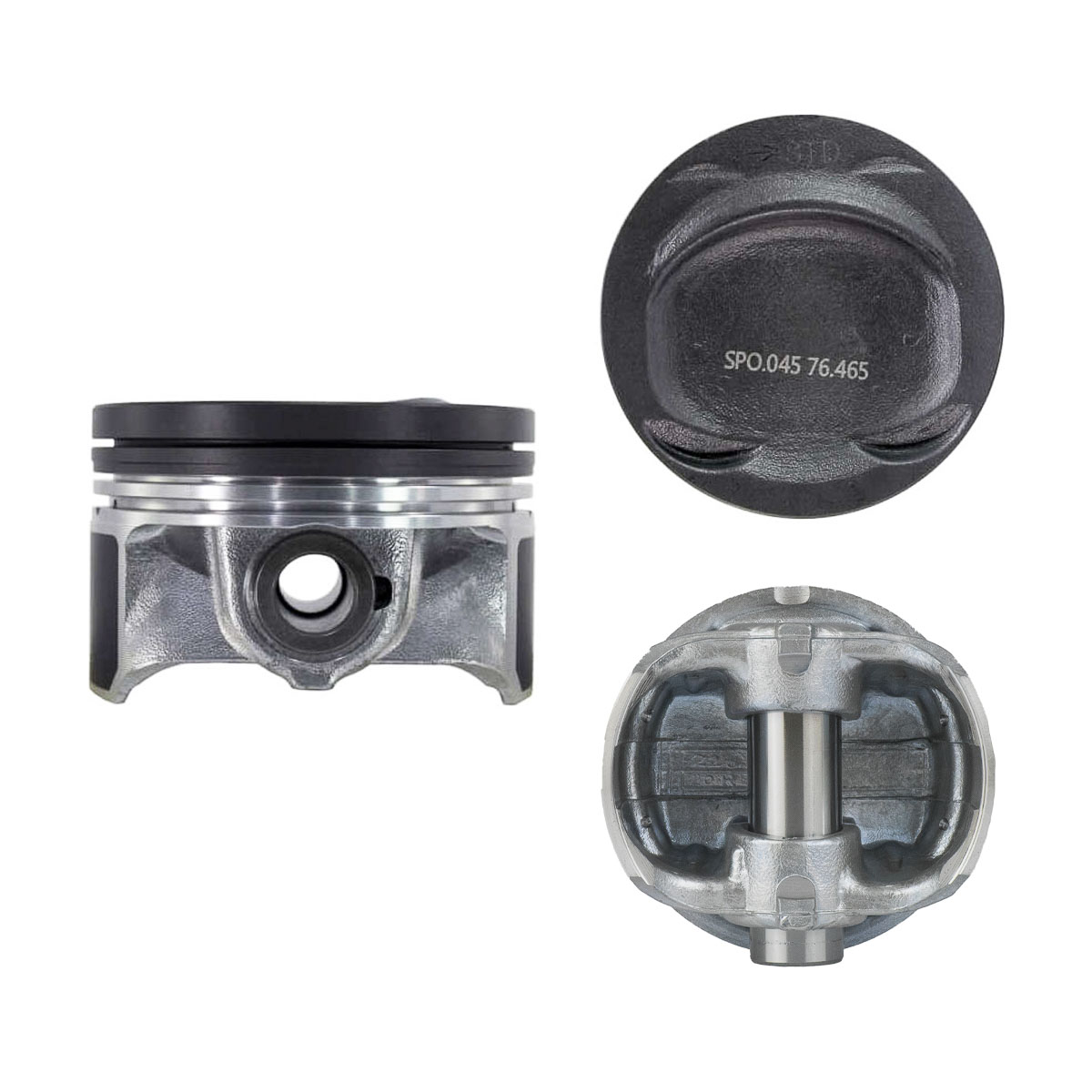 Juego Pistones Audi A1 1.4 L4 2010-2015 Vw Tiguan 1.4 L4 2011-2018 4 Cilindros Ranuras 1.2 x 1.2 x 2.0 | 83-30625 00 Spq