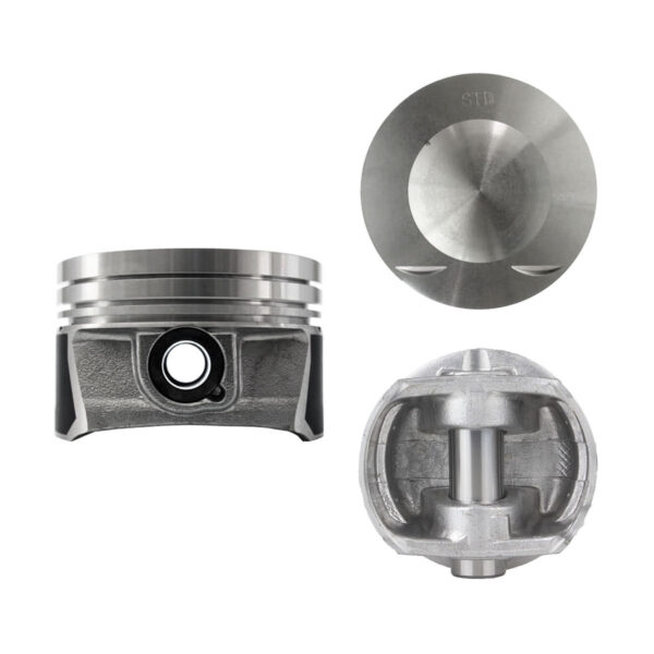 Juego De Pistones (4 Cil.) > Ranuras 1.2 X 1.5 X 2.0, Diam. 82.50 Mm/ 3.248 In, Dist. Comp. 29.60 Mm/ 1.165 In, Acabado Brillante, Cabeza Con Cazuela,