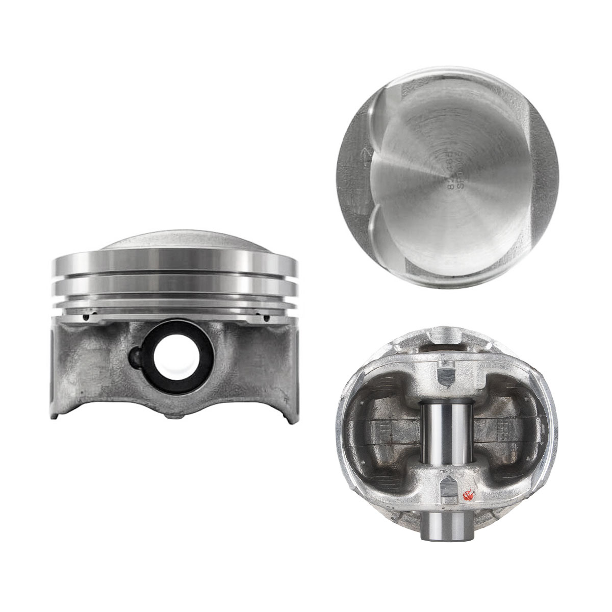 Juego De Pistones (4 Cil.) > Ranuras 1.2 X 1.5 X 2.0, Diam. 82.50 Mm/ 3.248 In, Dist. Comp. 29.80 Mm/ 1.173 In, Acabado Brillante, Con Seguros > 83-30