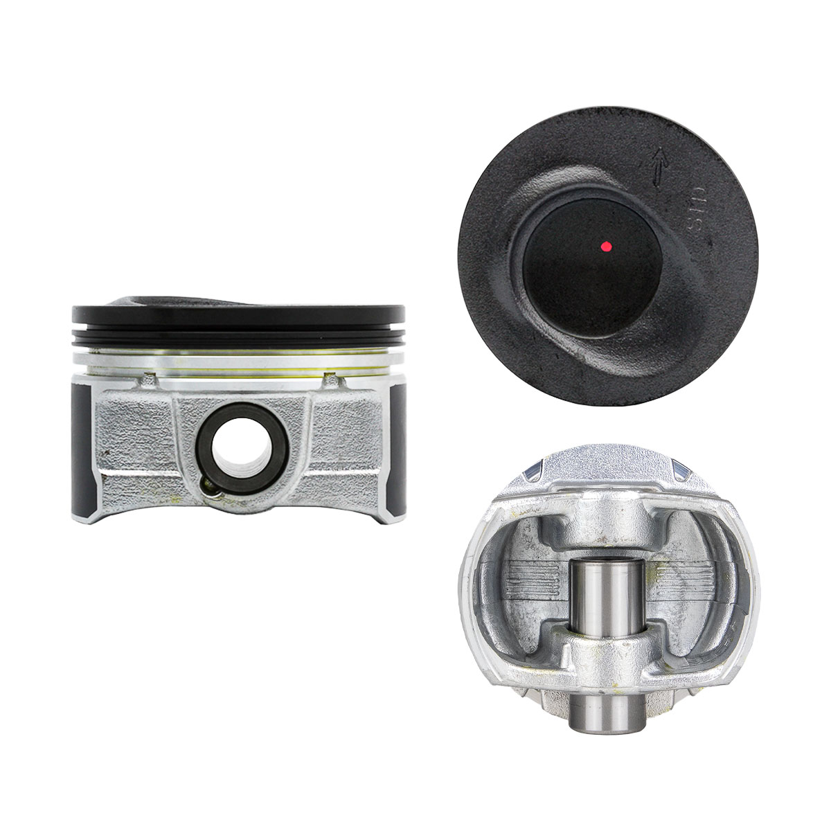 Juego De Pistones (4 Cil.) > Ranuras 1.2 X 1.2 X 2.0, Diam. 71.00 Mm/ 2.795 In, Dist. Comp. 28.90 Mm/ 1.139 In, Acabado Brillante, Con Seguros > 83-30