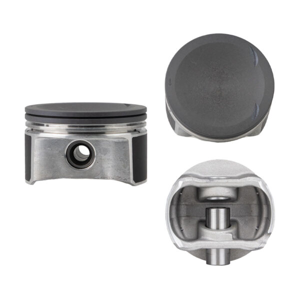 Juego De Pistones (5 Cil.) > Ranuras 1.2 X 1.5 X 2.0, Diam. 82.50 Mm/ 3.248 In, Dist. Comp. 29.30 Mm/ 1.153 In, Acabado Brillante, Cabeza Con Cazuela,