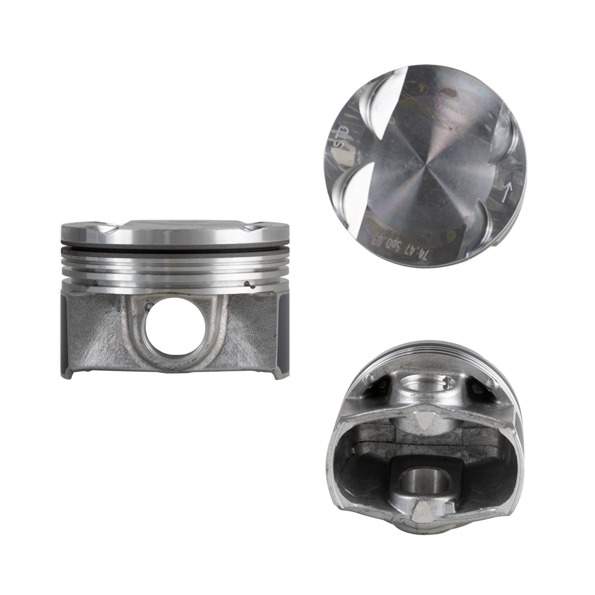 Juego Pistones Volkswagen Jetta Tiguan 1.4 L4 2014-2020 4 Cilindros Ranuras 1.2 X 1.2 X 2.0 | 83-30696 00 Spq