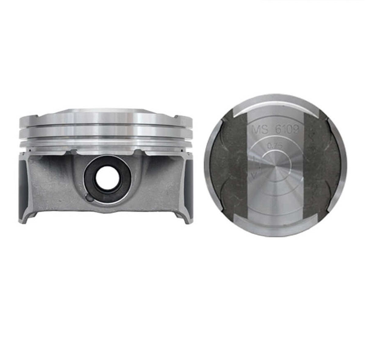 Juego De Pistones (6 Cil.) > Ranuras 1.2 X 1.5 X 2.5, Diam. 92.50 Mm/ 3.642 In, Dist. Comp. 31.50 Mm/ 1.240 In, Acabado Brillante, Con Seguros > 83-32