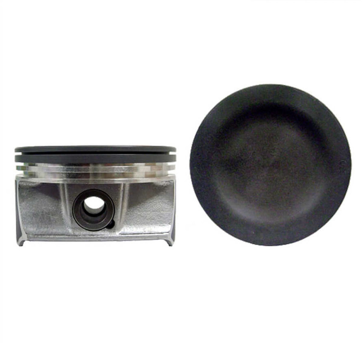 Juego De Pistones (6 Cil.) > Ranuras 1.2 X 1.5 X 3.0, Diam. 96.00 Mm/ 3.780 In, Dist. Comp. 33.10 Mm/ 1.303 In, Acabado Brillante, Cabeza Y Ranura De