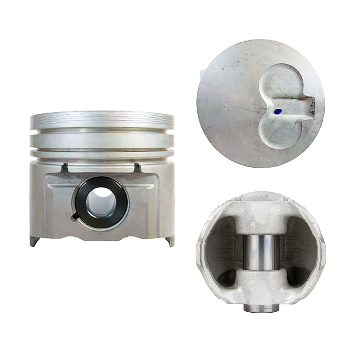 Juego De Pistones (8 Cil.) > Ranuras 3.0 X 2.0 X 4.0, Diam. 103.00 Mm/ 4.055 In, Dist. Comp. 53.72 Mm/ 2.114 In, Acabado Anodizado, Con Seguros > 83-3