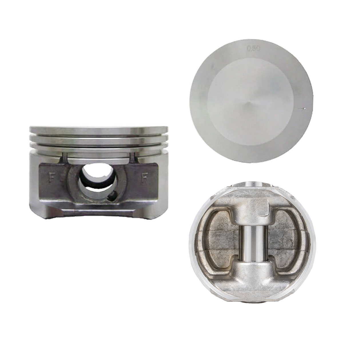 Juego De Pistones (4 Cil.) > Ranuras 1.2 X 1.5 X 3.0, Diam. 90.00 Mm/ 3.543 In, Dist. Comp. 29.72 Mm/ 1.170 In, Acabado Brillante, Con Seguros > 83-34