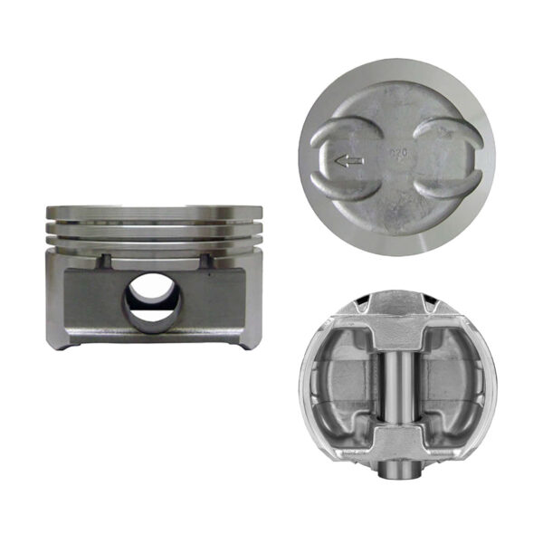 Juego De Pistones (8 Cil.) > Ranuras 1.5 X 1.5 X 3.0, Diam. 101.60 Mm/ 4.000 In, Dist. Comp. 39.12 Mm/ 1.540 In, Acabado Brillante, Cabeza Con Cazuela
