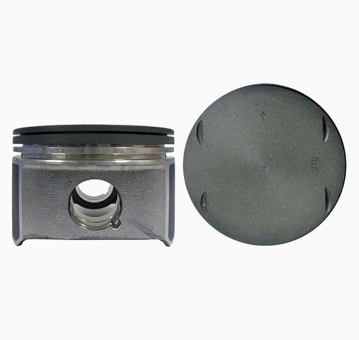 Juego De Pistones (6 Cil.) > Ranuras 1.2 X 1.5 X 3.0, Diam. 92.00 Mm/ 3.622 In, Dist. Comp. 36.49 Mm/ 1.436 In, Acabado Brillante,, > 83-3534Hc 00 Spq