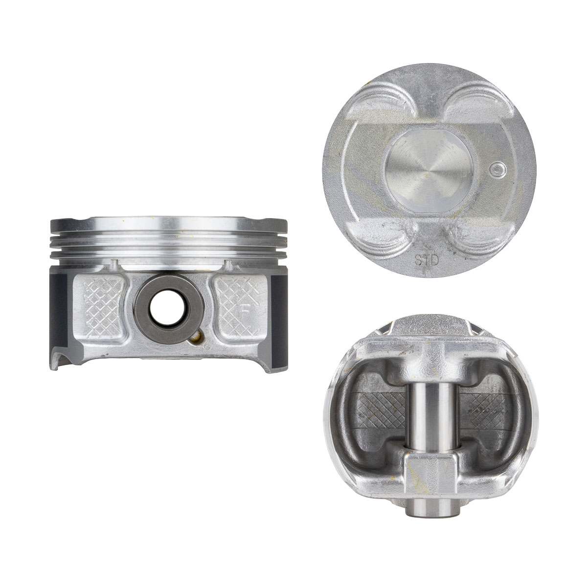 Juego De Pistones (6 Cil.) > Ranuras 1.2 X 1.5 X 2.5, Diam. 89.00 Mm/ 3.504 In, Dist. Comp. 31.80 Mm/ 1.252 In, Acabado Brillante, Con Seguros > 83-36