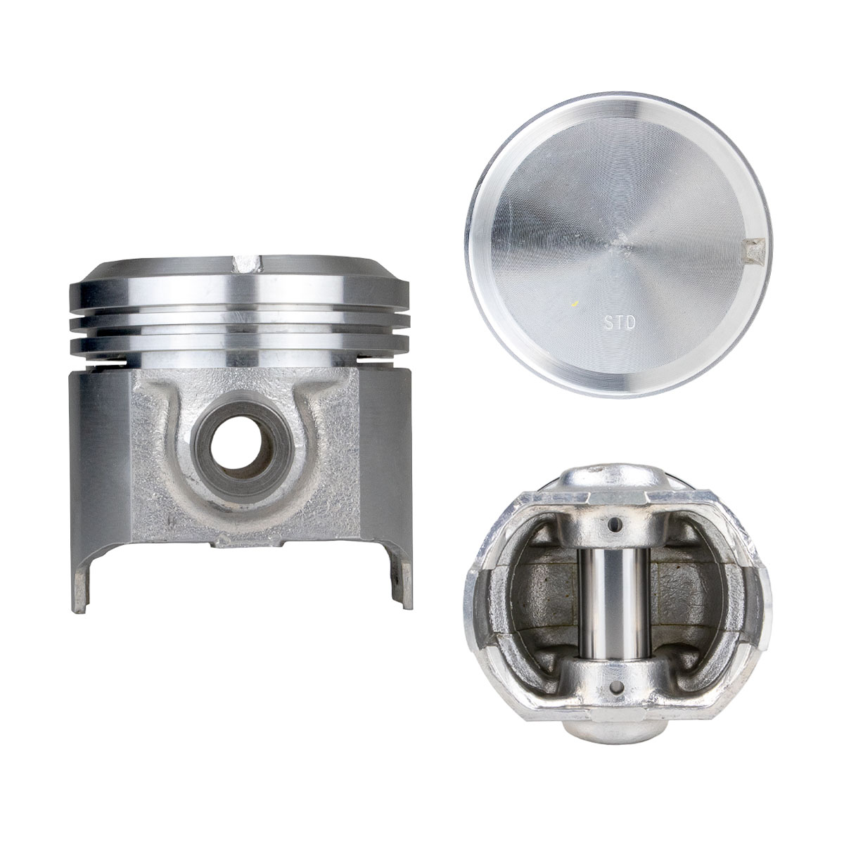 Juego De Pistones (4 Cil.) > Ranuras 1.5 X 2.0 X 4.0, Diam. 84.00 Mm/ 3.307 In, Dist. Comp. 39.00 Mm/ 1.535 In, Acabado Brillante, Con Seguros > 83-37