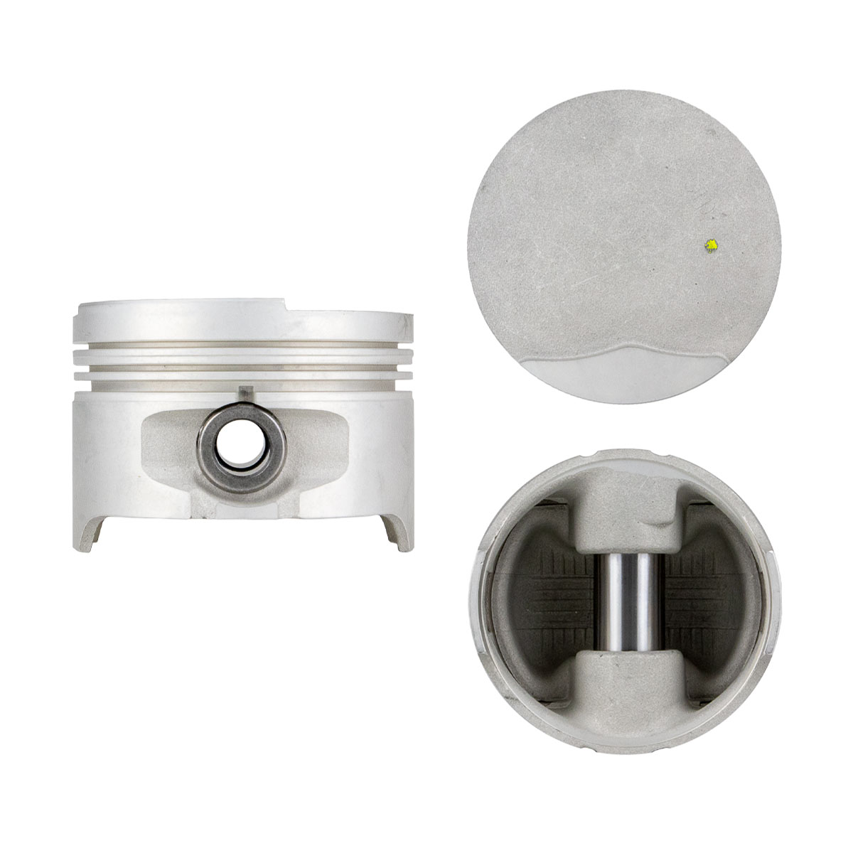 Juego De Pistones (4 Cil.) > Ranuras 1.5 X 1.5 X 2.5, Diam. 79.50 Mm/ 3.130 In, Dist. Comp. 29.40 Mm/ 1.157 In, Acabado Anodizado, Sin Seguros > 83-47
