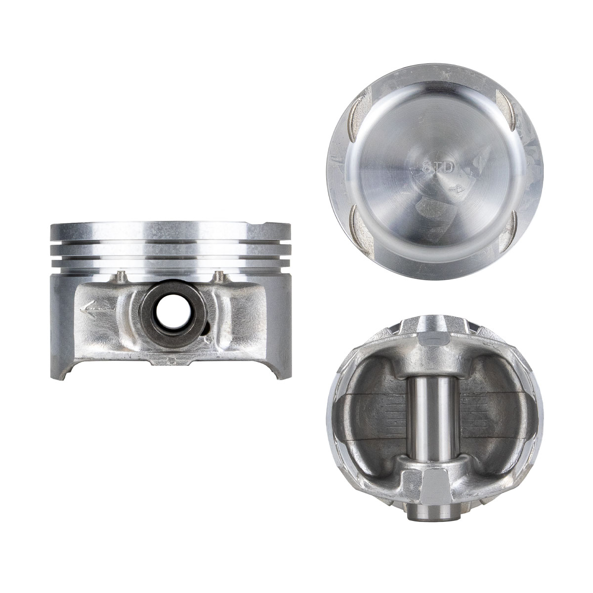Juego De Pistones (4 Cil.) > Ranuras 1.2 X 1.2 X 2.0, Diam. 80.50 Mm/ 3.169 In, Dist. Comp. 28.70 Mm/ 1.130 In, Acabado Brillante, Con Seguros > 83-48