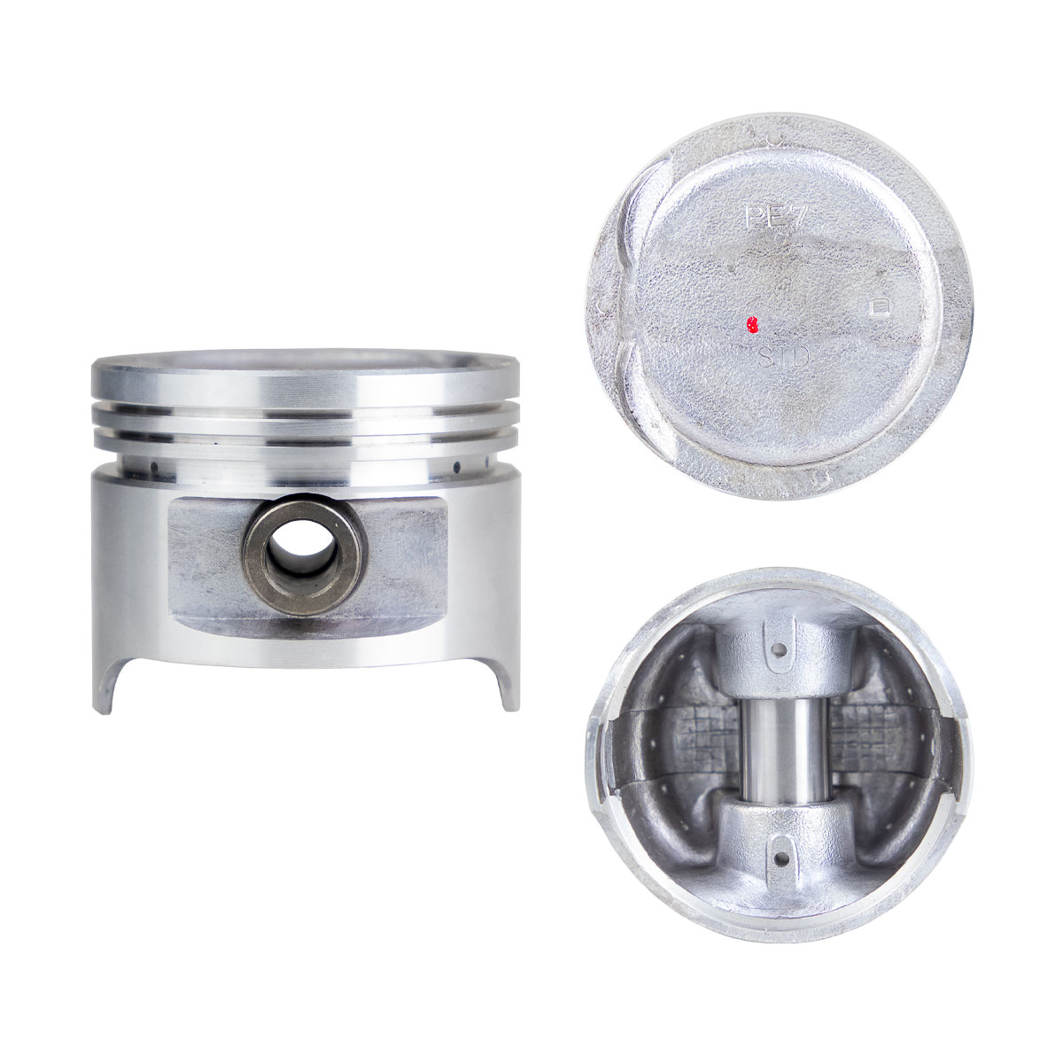 Juego De Pistones (4 Cil.) > Ranuras 1.5 X 1.5 X 4.0, Diam. 74.00 Mm/ 2.913 In, Dist. Comp. 29.80 Mm/ 1.173 In, Acabado Brillante, Sin Seguros > 83-51