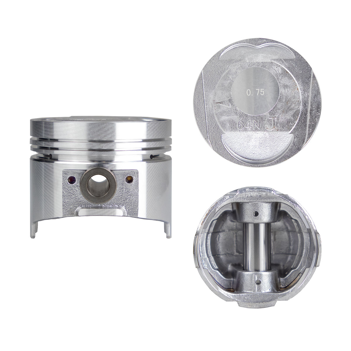 Juego De Pistones (4 Cil.) > Ranuras 1.5 X 1.5 X 4.0, Diam. 86.50 Mm/ 3.406 In, Dist. Comp. 35.50 Mm/ 1.397 In, Acabado Brillante, Sin Seguros > 83-53