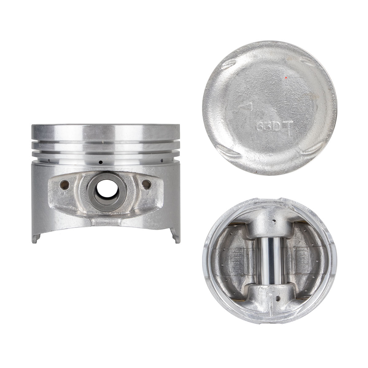 Juego De Pistones (4 Cil.) > Ranuras 1.2 X 1.5 X 3.0, Diam. 85.00 Mm/ 3.346 In, Dist. Comp. 35.00 Mm/ 1.378 In, Acabado Brillante, Sin Seguros > 83-54