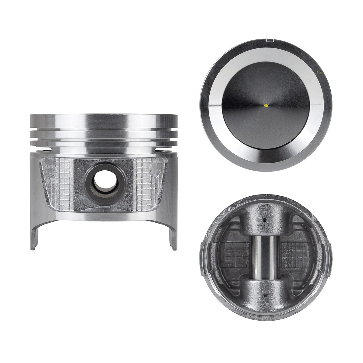 Juego De Pistones (4 Cil.) > Ranuras 1.5 X 1.5 X 4.0, Diam. 89.30 Mm/ 3.515 In, Dist. Comp. 39.00 Mm/ 1.535 In, Acabado Brillante, Sin Seguros > 83-55