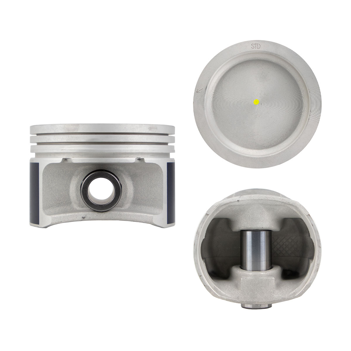 Juego De Pistones (6 Cil.) > Ranuras 1.2 X 1.5 X 3.0, Diam. 89.00 Mm/ 3.504 In, Dist. Comp. 37.80 Mm/ 1.488 In, Acabado Anodizado, Sin Seguros > 83-59