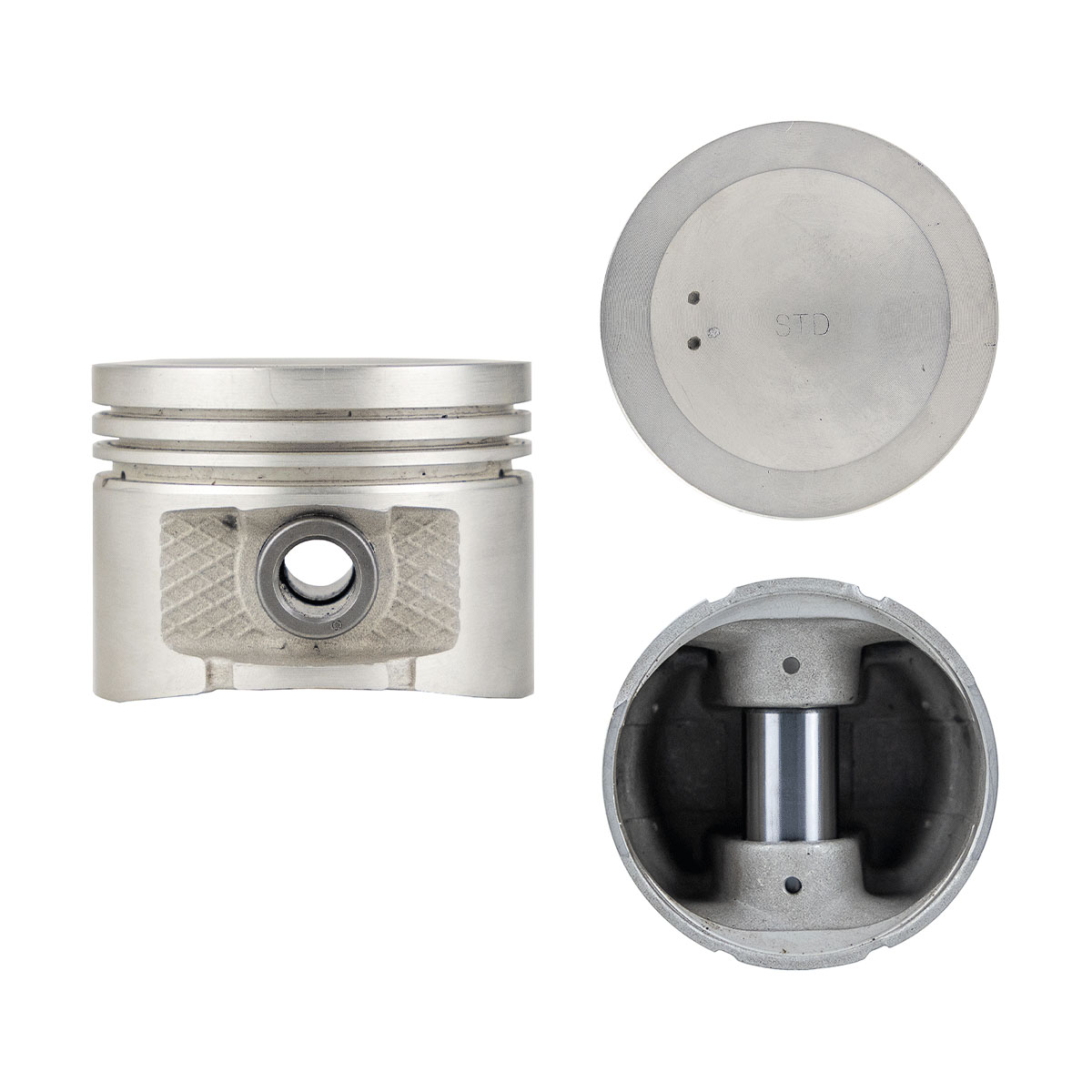 Juego De Pistones (4 Cil.) > Ranuras 1.5 X 1.5 X 2.8, Diam. 73.60 Mm/ 2.897 In, Dist. Comp. 32.50 Mm/ 1.280 In, Acabado Anodizado, Con Seguros > 83-60