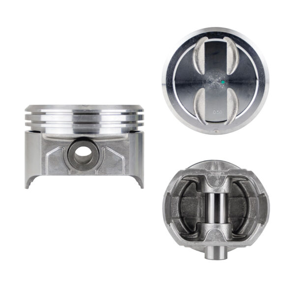 Juego De Pistones (8 Cil.) > Ranuras 1.98 X 1.98 X 4.76, Diam. 101.60 Mm/ 4.000 In, Dist. Comp. 39.12 Mm/ 1.540 In, Acabado Brillante, Cabeza Con Cazu