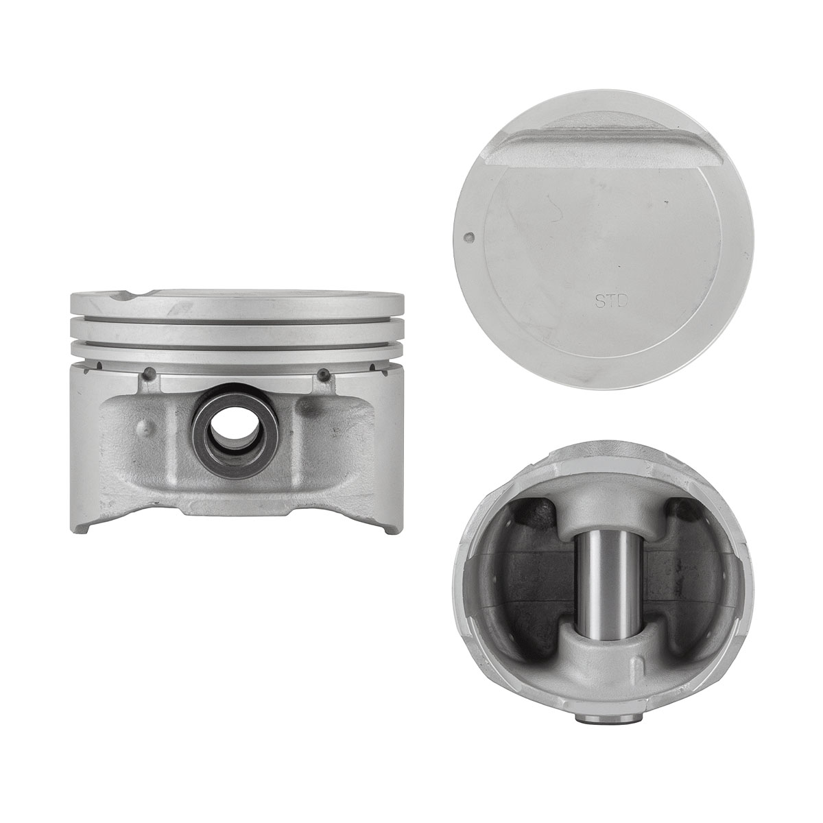Juego De Pistones (4 Cil.) > Ranuras 1.2 X 1.2 X 2.5, Diam. 82.00 Mm/ 3.228 In, Dist. Comp. 31.00 Mm/ 1.220 In, Acabado Anodizado, Sin Seguros > 83-61