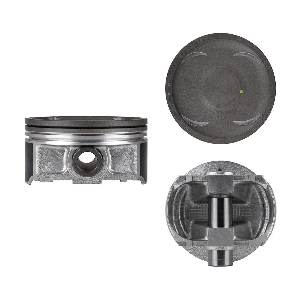Juego De Pistones (4 Cil.) > Ranuras 1.2 X 1.2 X 2.0, Diam. 99.50 Mm/ 3.917 In, Dist. Comp. 30.70 Mm/ 1.208 In, Acabado Brillante, Sin Seguros > 83-61