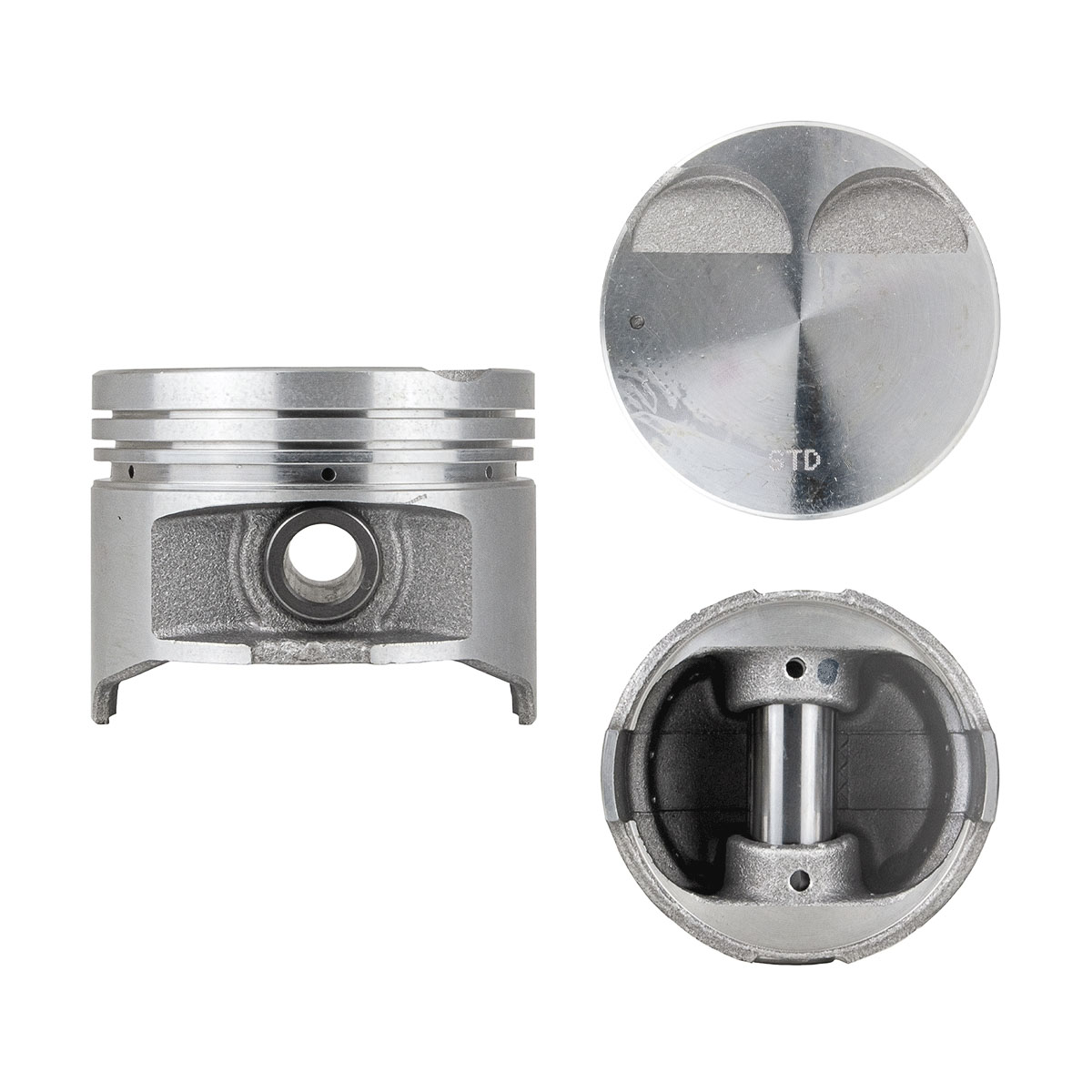 Juego De Pistones (4 Cil.) > Ranuras 1.2 X 1.2 X 3.0, Diam. 74.00 Mm/ 2.913 In, Dist. Comp. 30.00 Mm/ 1.181 In, Acabado Brillante, Sin Seguros > 83-65