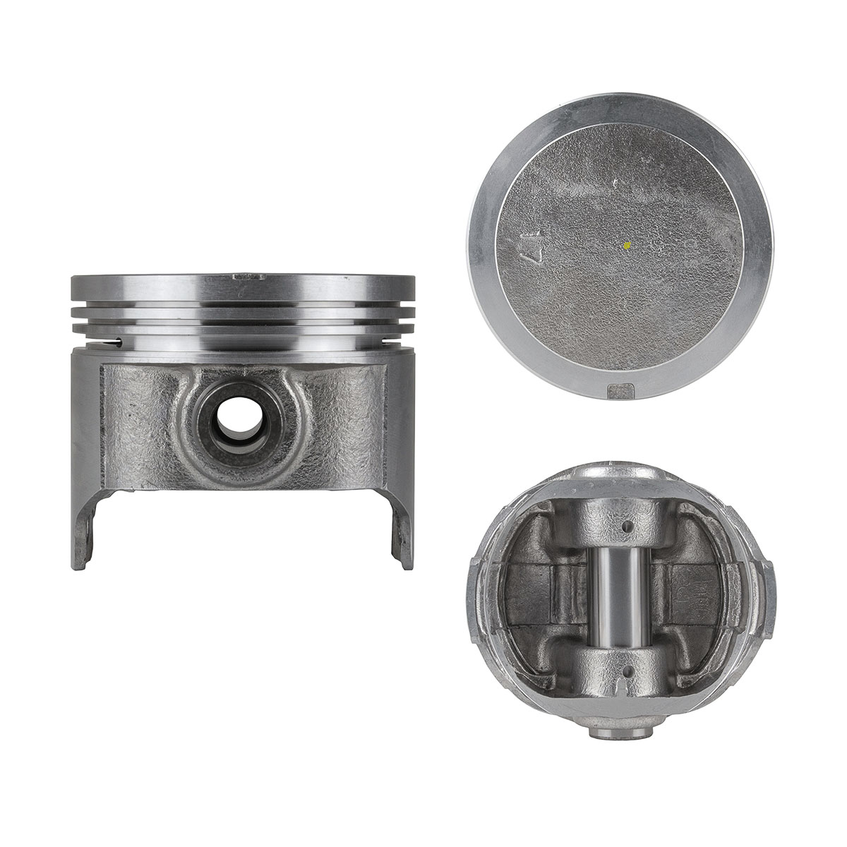 Juego De Pistones (6 Cil.) > Ranuras 1.5 X 1.5 X 4.0, Diam. 94.00 Mm/ 3.701 In, Dist. Comp. 37.50 Mm/ 1.476 In, Acabado Brillante, Con Seguros > 83-67