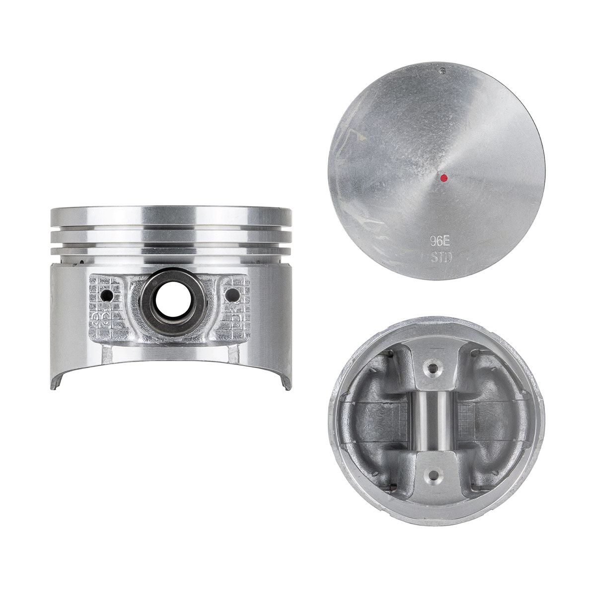 Juego De Pistones (6 Cil.) > Ranuras 1.5 X 1.5 X 2.8, Diam. 87.00 Mm/ 3.425 In, Dist. Comp. 32.00 Mm/ 1.260 In, Acabado Brillante, Con Seguros > 83-67