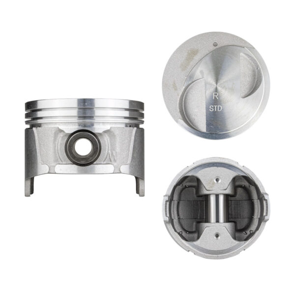 Juego De Pistones (6 Cil.) > Ranuras 1.5 X 1.5 X 2.8, Diam. 87.00 Mm/ 3.425 In, Dist. Comp. 32.00 Mm/ 1.260 In, Acabado Brillante, Cabeza Con Cazuela,